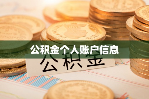 从江公积金个人账户信息