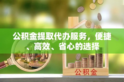 从江公积金提取代办服务，便捷、高效、省心的选择